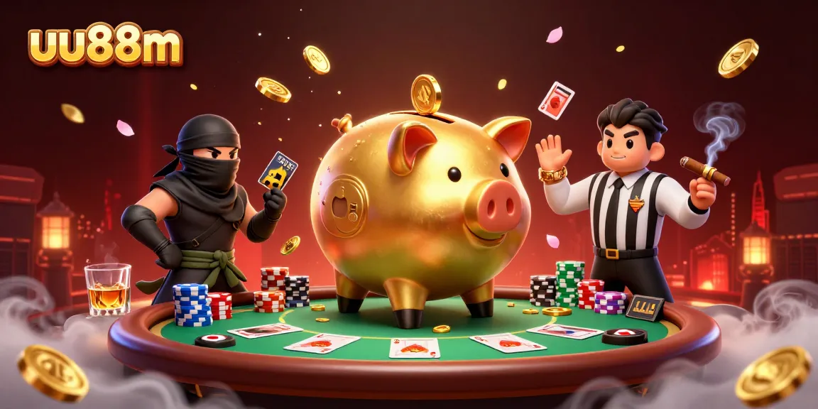 Experience the thrilling action of uu88m with a dynamic gambling showdown featuring cartoon characters.
