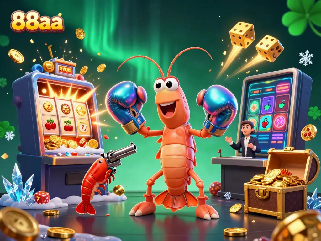 Experience excitement with 88aa in a vibrant casino scene featuring dramatic 3D characters and jackpot elements.