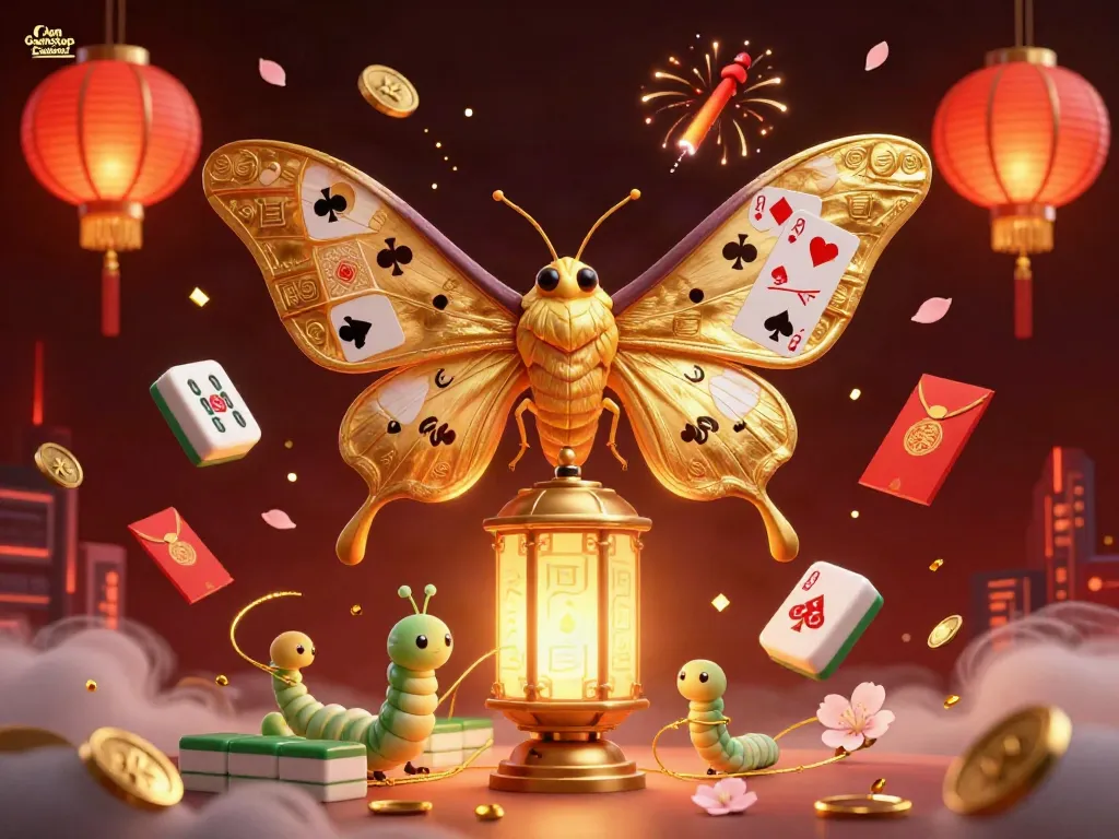 Engage with the Non Gamstop Casino experience through vibrant visuals of a mystical 3D scene featuring game elements.