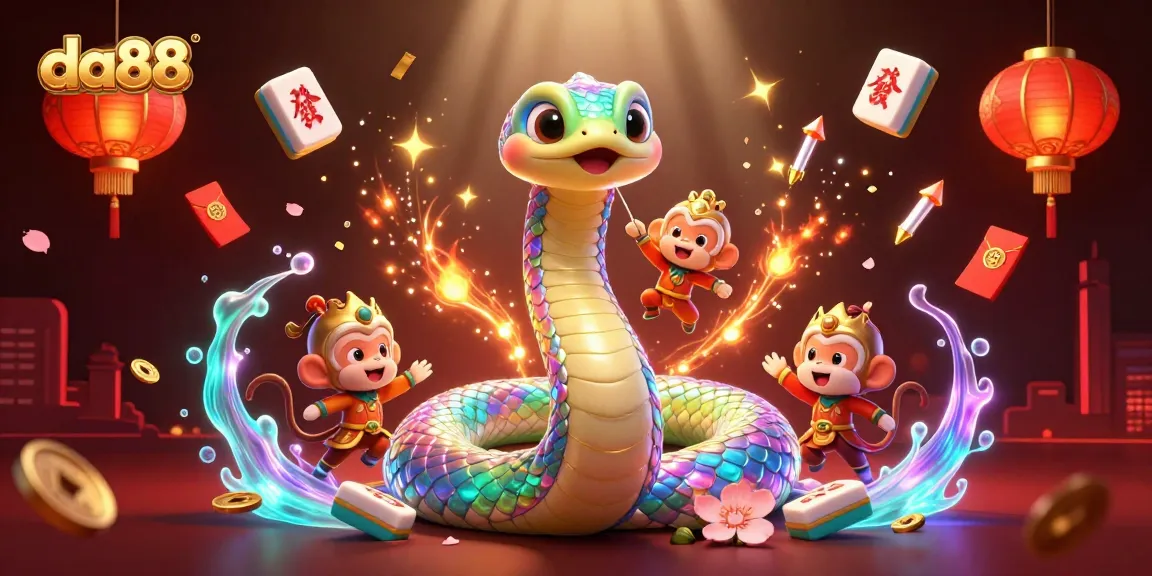 Experience the thrills of da88 with vibrant casino elements and mythical characters in a magical scene.